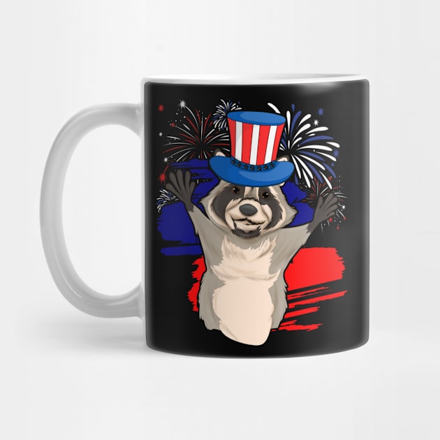 Patriotic American USA Raccoon Animal Lover 4th Of July by shirtsyoulike